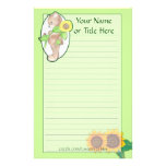 Teddybear Sunflower Stationery