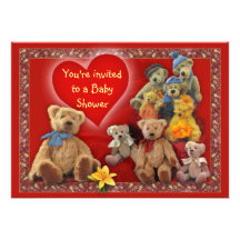 TeddyBears BabyShower Invite