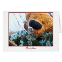Teddybears Springtime Greeting Card