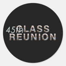 TEE 45th Class Reunion Round Sticker