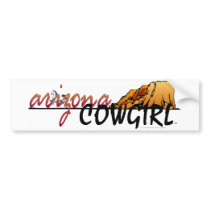 TEE Arizona Cowgirl Bumper Sticker