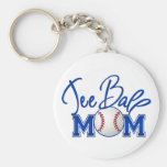 Tee Ball Mom Keychain