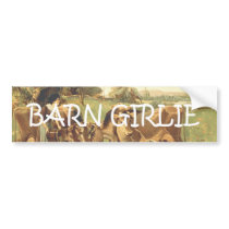 TEE Barn Girlie Bumper Sticker