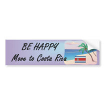 TEE Be Happy Costa Rica Bumper Stickers