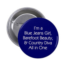TEE Blue Jeans Girl Pin