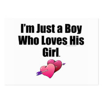TEE Boy Loves Girl Business Card Template