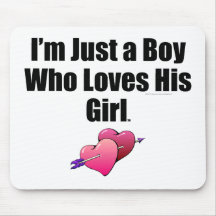 TEE Boy Loves Girl Mouse Pad