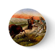 TEE Buffalo Chase Button