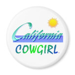 TEE California Cowgirl Refrigerator Magnet