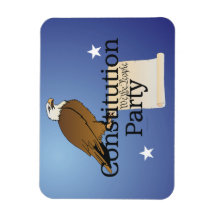 TEE Constitution Party Rectangular Magnets