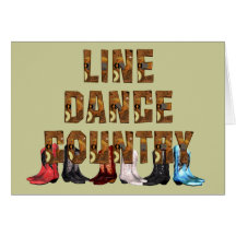 TEE Country Line Dance Cards