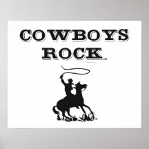 TEE Cowboys Rock Print