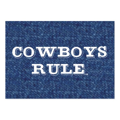 TEE Cowboys Rule Business Card Template