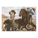 TEE Cowgirl Old School Business Card Template