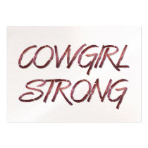 TEE Cowgirl Strong Business Card Templates