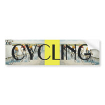 TEE Cycling Old School Bumper Sticker