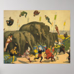 TEE Elephant Acrobatics Poster