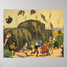 TEE Elephant Acrobatics Poster