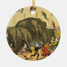 TEE Elephant Acrobats Christmas Tree Ornaments