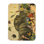 TEE Elephant Acrobats Vinyl Magnet