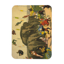 TEE Elephant Acrobats Vinyl Magnet