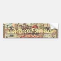 TEE Farmer Slogan Bumper Stickers