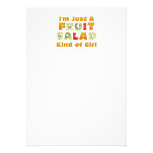 TEE Fruit Salad Girl Personalized Invite
