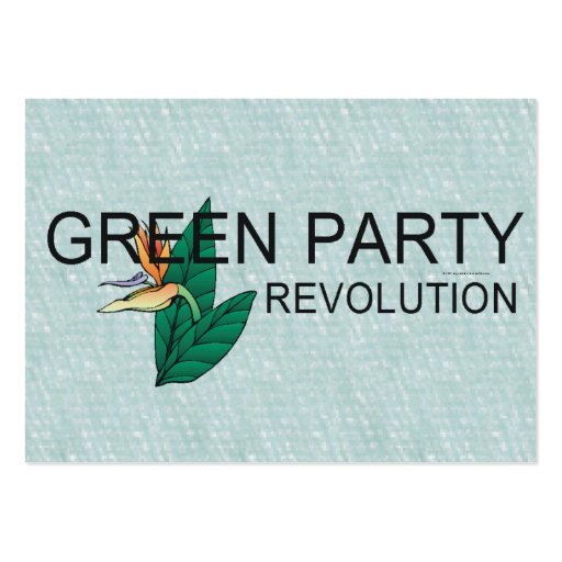 TEE Green Party Business Card Templates