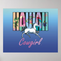 TEE Hawaii Cowgirl Posters