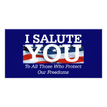 TEE I Salute You Picture Card