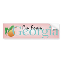 TEE I'm From Georgia Bumper Stickers