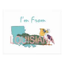 TEE I'm From Louisiana Postcard