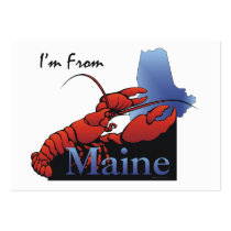 TEE I'm From Maine Business Card Templates