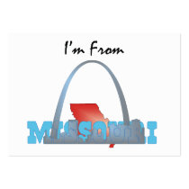 TEE I'm From Missouri Business Card Template