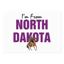 TEE I'm From North Dakota Business Cards