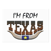TEE I'm From Texas Business Cards