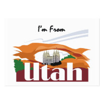 TEE I'm From Utah Business Card