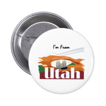 TEE I'm From Utah Button