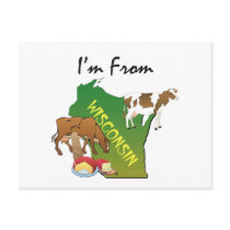 TEE I'm From Wisconsin Postcard
