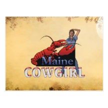 TEE Maine Cowgirl Postcard