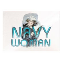 TEE Navy Woman Business Card Template
