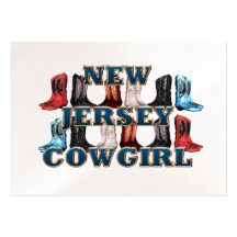 TEE New Jersey Cowgirl Business Card