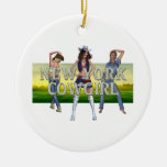 TEE New York Cowgirl Christmas Ornaments