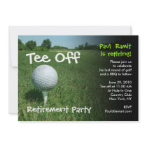 Tee Off Golf Retirement Party Invitation
