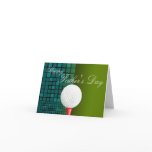 Tee Off With Dad Happy Father's Day Card Golf