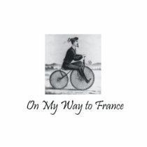 TEE On My Way To France Acrylic Cut Out