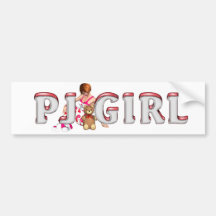 TEE PJ Girl Bumper Stickers