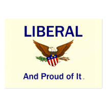 TEE Proud Liberal Business Cards