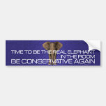 TEE Real Elephant Bumper Stickers