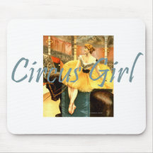 TEE Retro Circus Girl Mouse Pads